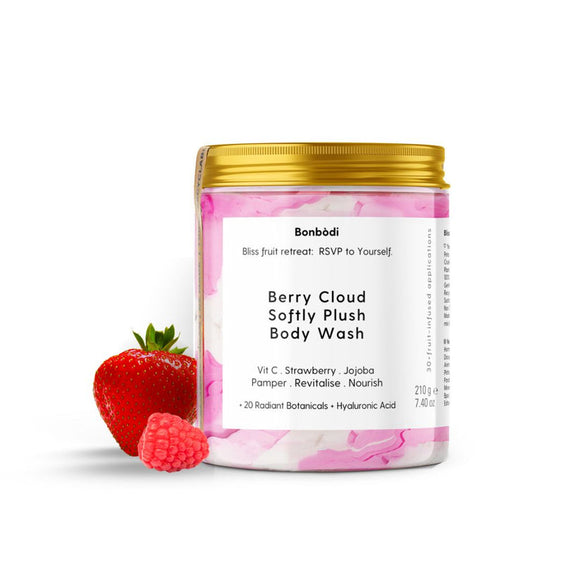 Bonbodi - Berry Cloud Soƒtly Plush Body Wash - Bliss ƒruit Retreat