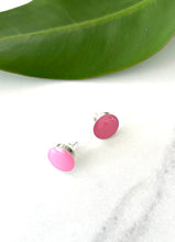 Odi Boutique - Luxe Resin sterling Silver Bubblegum Pink Studs 12mm