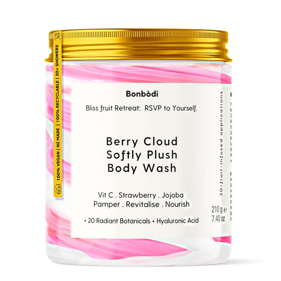 Bonbodi - Berry Cloud Soƒtly Plush Body Wash - Bliss ƒruit Retreat