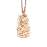 Little Taonga - Hei Tiki Necklace - Rose Gold