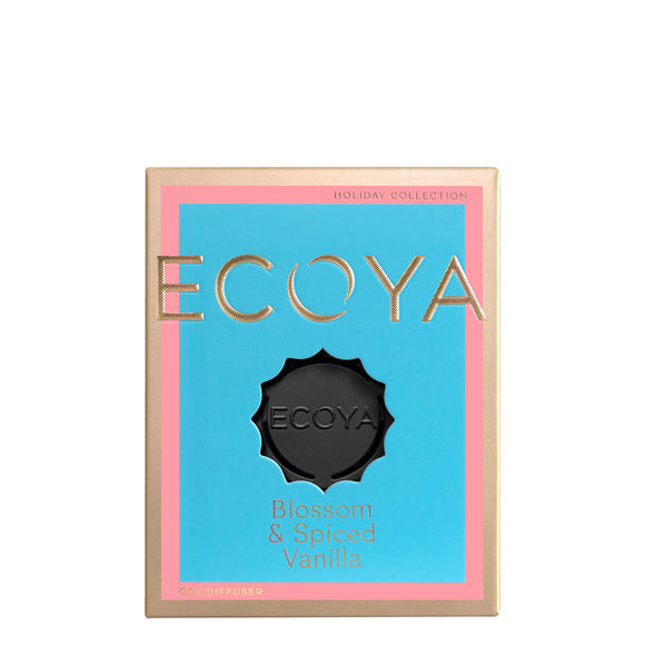 Ecoya - Car Diffuser - Blossom & Spiced Vanilla - Holiday Collection