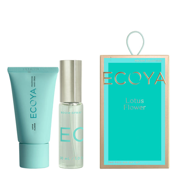Ecoya - Lotus Flower Two Piece Mini Gift Set Holiday Collection