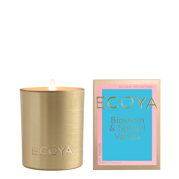 Ecoya - Blossom & Spiced Vanilla MINI Goldie Candle Holiday Collection