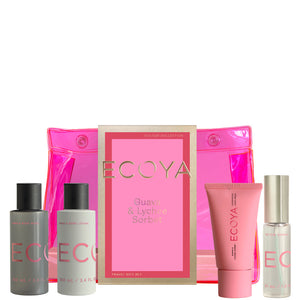 Ecoya - Guava & Lychee Sorbet Travel Gift Set Holiday Collection