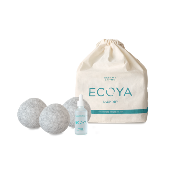 Ecoya - Wild Sage & Citrus Laundry Dryer Ball Set