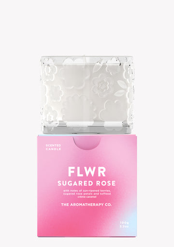 The Aromatherapy Company - FLWR Candle - Sugared Rose