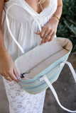 Tote Bag and Hat Set-Laguna Mint Silver Lurex
