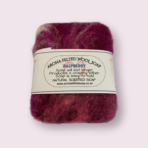 Aroha Felted Soaps - Raspberry