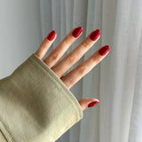 Pressing Nails -  Red Oval