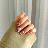 Pressing Nails -  Candy Cane