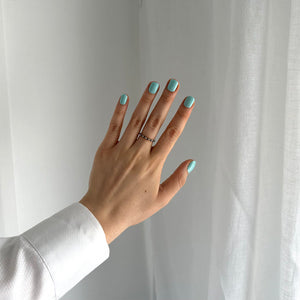 Pressing Nails -  Tiffany Blue - Extra Short