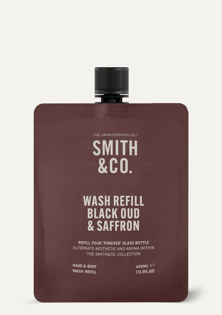 Smith & Co. Wash Refill 400ml - Black Oud & Saffron