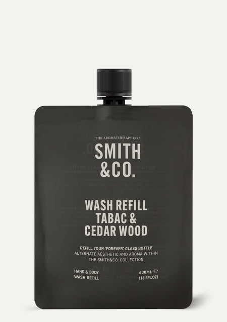 Smith & Co. Wash Refill 400ml - Tabac & Cedar Wood