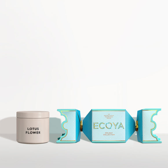 Ecoya - Lotus Flower Tin Candle Bon Bon Holiday Collection