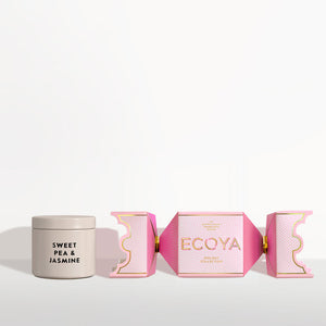 Ecoya - Sweet Pea & Jasmine Tin Candle Bon Bon Holiday Collection