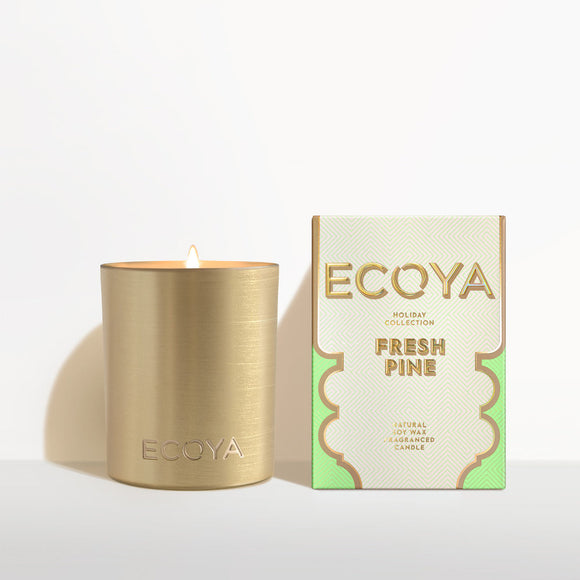 Ecoya - Fresh Pine Goldie Candle Holiday Collection