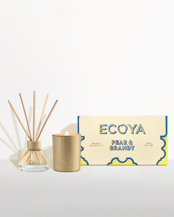 Ecoya - Pear & Brandy Mini Gift Set Holiday Collection