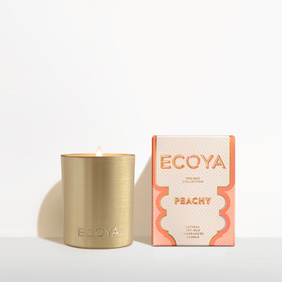 Ecoya - Peachy Mini Goldie Candle Holiday Collection