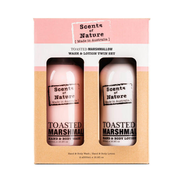 Scents of Nature - Toasted Marshmallow - Wash & Lotion Set 500ml x 2