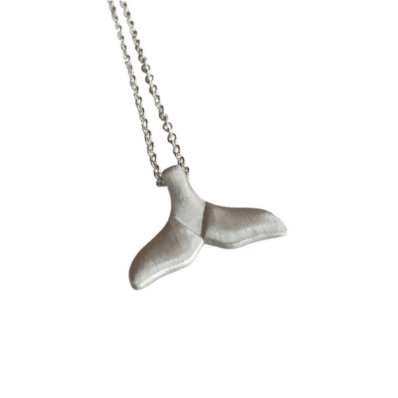 Little Taonga - Whale Fluke Necklace - Silver
