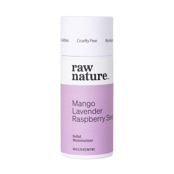 Raw Nature - Solid Moisturiser - Lavender, Mango and Raspberry Seed