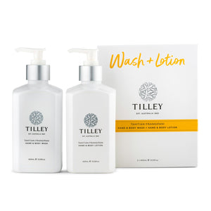 Tilley - Tahitian Frangipani Hand & Body Wash and Lotion Duo