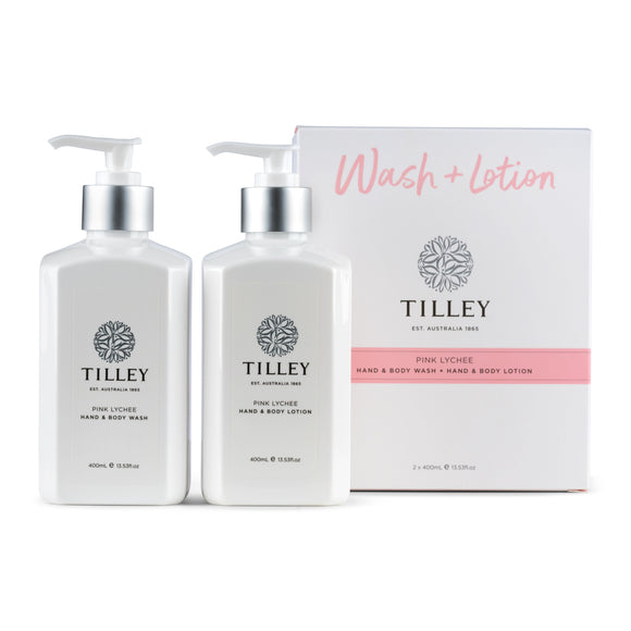 Tilley - Pink Lychee Hand & Body Wash and Lotion Duo