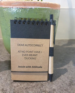 Notebook & Pen - Autocorrect 'Ducking'